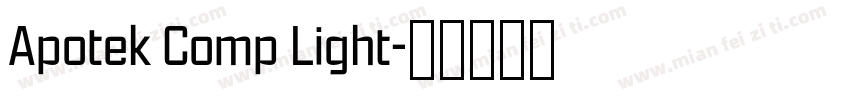 Apotek Comp Light字体转换